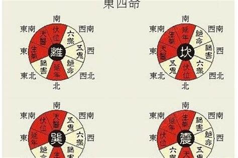 东四命西四命对照表|东四命卦和西四命卦的速查表